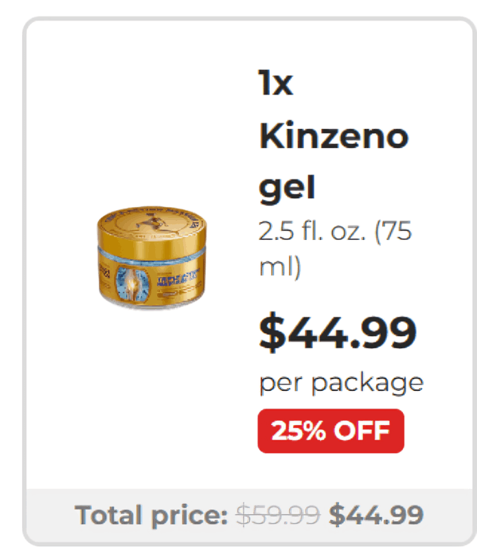 Kinzeno Joint Pain Massage Gel offer price